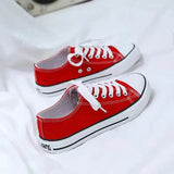 New Korean Style Ulzzang Daisy Canvas Shoes for Women 45 White Black Yellow Green Purple Color sneakers