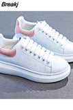 Women's Shoes Spring 2023 New Leather Summer Casual Flat Platform Male White Shoe Couples Fashion Sneakers Tennis Female Size