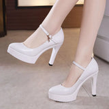 New Shallow Mouth Model Cheongsam Walking Show Shoes Women's High Heels, Sharp Heels And Large Size Professional Work