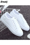 Heart Shoes Flat Running Shoes for Women Sports Lightweight Casual Breathable Shoes Women's Sneakers White Tennis