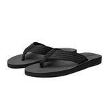 New Home Men Soft Slippers Summer Classic Beach Sandals Men Hand-sewn Flat Flip Flops PU Rubber Platform Adult
