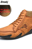 Men Boots Men Casual Shoes Sneakers High Top Western Ankle Boots Waterproof Winter with Fur Super Warm Snow