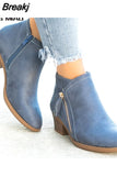 Women Ankle Boots Dropshipping Autumn Low Heels Leopard Boots Platform Sexy Ladies Khaki Pumps Boots Shoes 2023 New