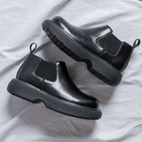 Breakj 2024 New Youth Round Head Help Cylinder Thick Bottom Fashion Fashion Foot Martin Boots