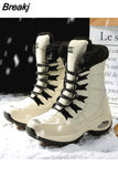 De Plataforma Mujer Moda 2023 Winter Work Boots Non-slip Casual Calf Cotton Boots Outdoor Sports Snow Boots