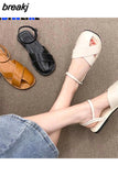 Sandals Women Rome Shoes Beach Flats Slides Summer New Trend Fashion Women Shoes Slippers Open Toe Zapatos Mujer