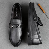 Men Shoes Casual Light Breathable Genuine Leather Shoes Men Flat Men Loafers Slip-on Soft Moccasins Driving Shoes