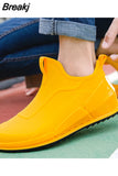 Rain Boots Men's Tide Short Rain Boots Non-slip Kitchen Takeaway Water Shoes Thick-soled Overshoes Fishing Rubber