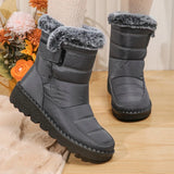 Womens Waterproof Snow Boots Warm Thick Plush Winter Boots Women 2023 Non Slip Platform Ankle Boots Female Cotton Padded