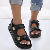 Breakj Thick-Bottomed Magic Sandals Women's Small Fragrant Pine Pastry Bottom One-Character Beach