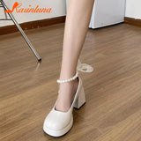 High Heeled Women Pumps 2023 New Fashion Niche Design Sense Mary Jean Shoes French Style Buckle Strap Pumps Spring