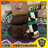 Bucken Shoes Women's All Kinds Of Ugly And Cute Slippers 2023 Spring New Style One Foot Lazy Shoes Retro Beans