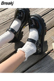 Heels for Women Platform Stiletto Heels Ladies Shoes and Sandals Leather Wedding Shoes Bride Student Lolita Mary Jane