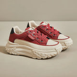 New High Top Cotton Sneakers Fashion Plush Warm Sports Dad's Shoes Color Matching Casual Running Platform Vulcanize