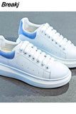 Women's Shoes Spring 2023 New Leather Summer Casual Flat Platform Male White Shoe Couples Fashion Sneakers Tennis Female Size