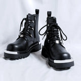 Breakj High Martin Boots Men Trend High Bootage British Style Locomotive Work Boots