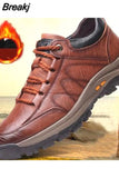 Boots Leather Casual Men Shoes Comfortable Sneakers Casual shoes Walking Footwear Lac-up Mens Vulcanize Leather