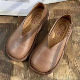 for Woman 2023 Flats Yellow Women's Summer Footwear Platform Normal Leather Casual Round Toe Flat Vacation Quick