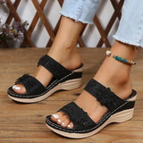 New 2023 Flower Sandals, Women's Shoes, Car Line, Leisure Holiday, Beach Slope, Comfortable