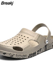Breathable 5 Men Zuecos Hombre Cholas Slip On Outdoor Mens Rubber Beach Sandals Summer Shoes Garden