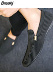 and Summer Men's Loafers Large Size Light and Comfortable Flat Shoes Men's Breathable Non-slip Soft Casual Canvas