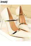 Women Fashion Dancing High Heels Comfortable Wedding Shoes Sexy Pump high quality Female Pumps Heel Party beautiful