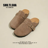 Bucken Shoes Women's All Kinds Of Ugly And Cute Slippers 2023 Spring New Style One Foot Lazy Shoes Retro Beans