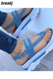 Women Sandals 2023 New Platform Sandals For Summer Wedges Shoes Women Platform Heels Sandalias Mujer Luxury Summer Flip