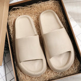Thick Platform Bathroom Home Slippers 2022 Summer EVA Soft Thick Bottom Beach Sandals Woman Non Slip Flip Flops
