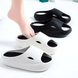 Thick Platform Bathroom Home Slippers Women Outdoor Soft Sole Couple Slides Shoes Woman Non Slip Flip Flops Beach