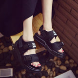 Summer New Korean Sandals, Casual Shoes, Canvas and Flat Beach