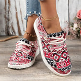 Women's Spring New Fashion Round Toe Flat Anti-Slip Walking Shoes Casual and Comfortable Shallow Mouth Walking Sports