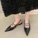 Wind Baotou Sandals Women Leisure Vacation Women's Shoes 2023 Summer New Niche Fairy Shoes French Water Diamond