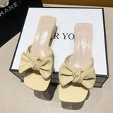 Size Women's Shoes 35-42 Summer Outer Wear Flat Slippers Wide Sandals Slippers Rhinestone Fashion Home