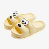 Indoor Cotton Dog Slippers Flat Women Men Bathroom Slides Couples Summer Shoes Soft EVA Non-slip Funny Beach Flip