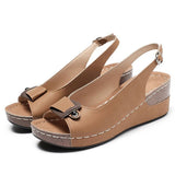 Women Summer 2023 Soft Bottom Heels Sandals Summer Shoes Women Wedge Sandal With Platform Zapatos Mujer Wedges