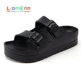 Summer Slippers Platform Shoes EVA Home House Slippers 2021 Pink White Black Casual Beach Sandals Slides Female flip