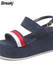 Hot Sale Women's Shoes New Rome Payment Women's Sandals Summer Peep Toe Platform Sandals New Casual Women Flat