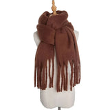 Shipping 2023 Winter Plaid Vintage Scarf Women Men Preppy Scarves Warm Pashmina Foulard Bufanda Male Mujer Thick Wrap