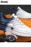 Shoes Autumn Men Spring Men Sneakers Light Shoes Men Vulcanize Shoes White All-match Shoes Male Flats Lace-up