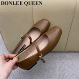 Women Loafer Shoes Flats Square Toe Female Casual British Oxford Shoes Slip On Soft Moccasins Brand Mary Jane Zapatilla De