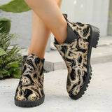 Autumn 2025 New Large-Size Lady Coarse With Fashion Boots Pointed Short