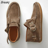 Women's Comfy Sneakers Flats Autumn Buckle Strap 2023 New Casual Travel Breathable Sneaker Buckle Strap Round Toe Ladies