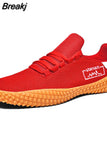 Men Running Sneakers Breathable Mesh Sport Shoes Flat Soft Man Shoes Fashion Black Training Jogging Footwear Comfortable