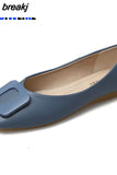 Women Shoes Flat Ballerina Female Casual Work Ballet Flats Ladies Shoes Fashion Buckle Soft Moccasins Driving Shoes