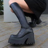 Genuine Leather Ankle Boots Shoes Women Fashion Mid Calf Ankle Women Boots Female Winter INS Botas De Mujer Size