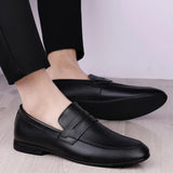genuine Leather Men Shoes slip on Casual Breathable Loafers Men Moccasins Comfortable Flat Men Shoes Outdoor