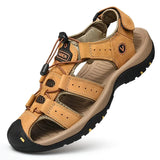 Leather Men Shoes Summer New Large Size Men's Sandals Men Sandals Fashion Sandals Slippers Big Size