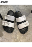 New Summer Women Outside Holiday Beach Platform Slipper Casual Thick Sole Non-slip Slide