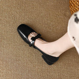 for Women 2023 Mary Jane Red Ladies Summer Footwear Japanese Style Lolita Low Heel Elegant with Bow Gothic Square Toe